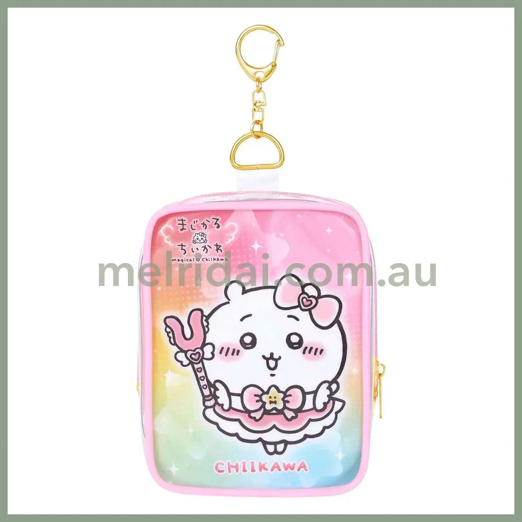 Chiikawa | Clear Pouch H135×W105×D75Mm 吉伊卡哇 痛包挂件/玩偶收纳包(超魔法少女系列) Chiikawa吉伊/小白
