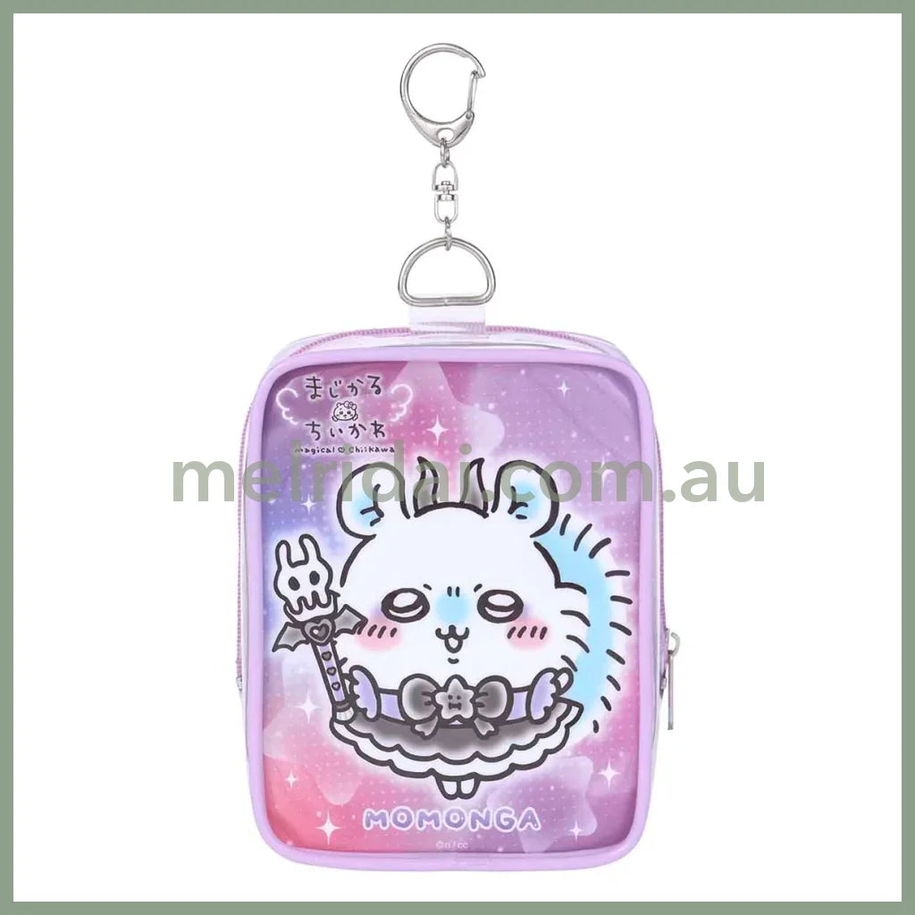 Chiikawa | Clear Pouch H135×W105×D75Mm 吉伊卡哇 痛包挂件/玩偶收纳包(超魔法少女系列) Momonga莫莫咖/飞鼠