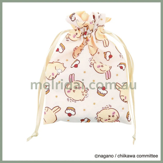 Chiikawa | Drawing Pouch H180×W130Mm 吉伊卡哇 抽绳束口袋/收纳袋 正反图案 Usagi 兔兔/乌萨奇