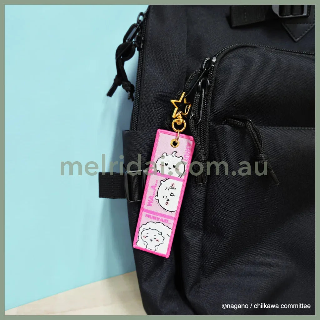 Chiikawa | Embroidery Flight Tag Keychain H150×W36Mm