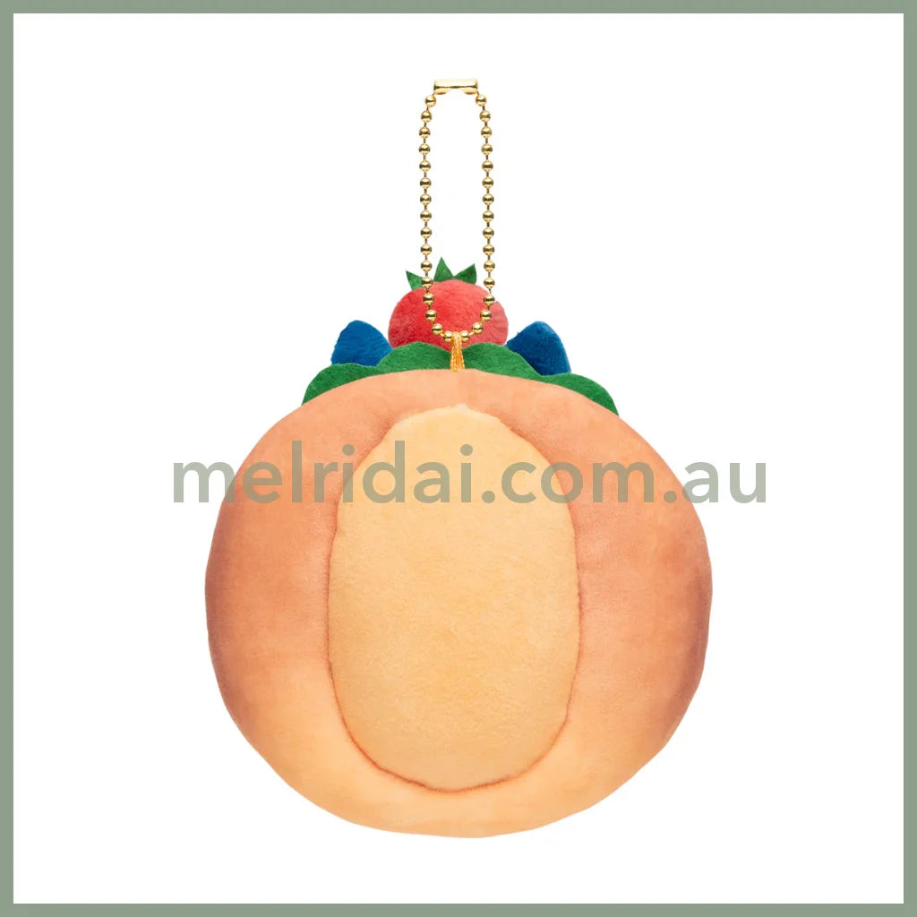 CHIIKAWA | Hachiware Mascot Holder Plush Keychain Bag Charm 120×100×50mm (Sandwich/Hot Dog)