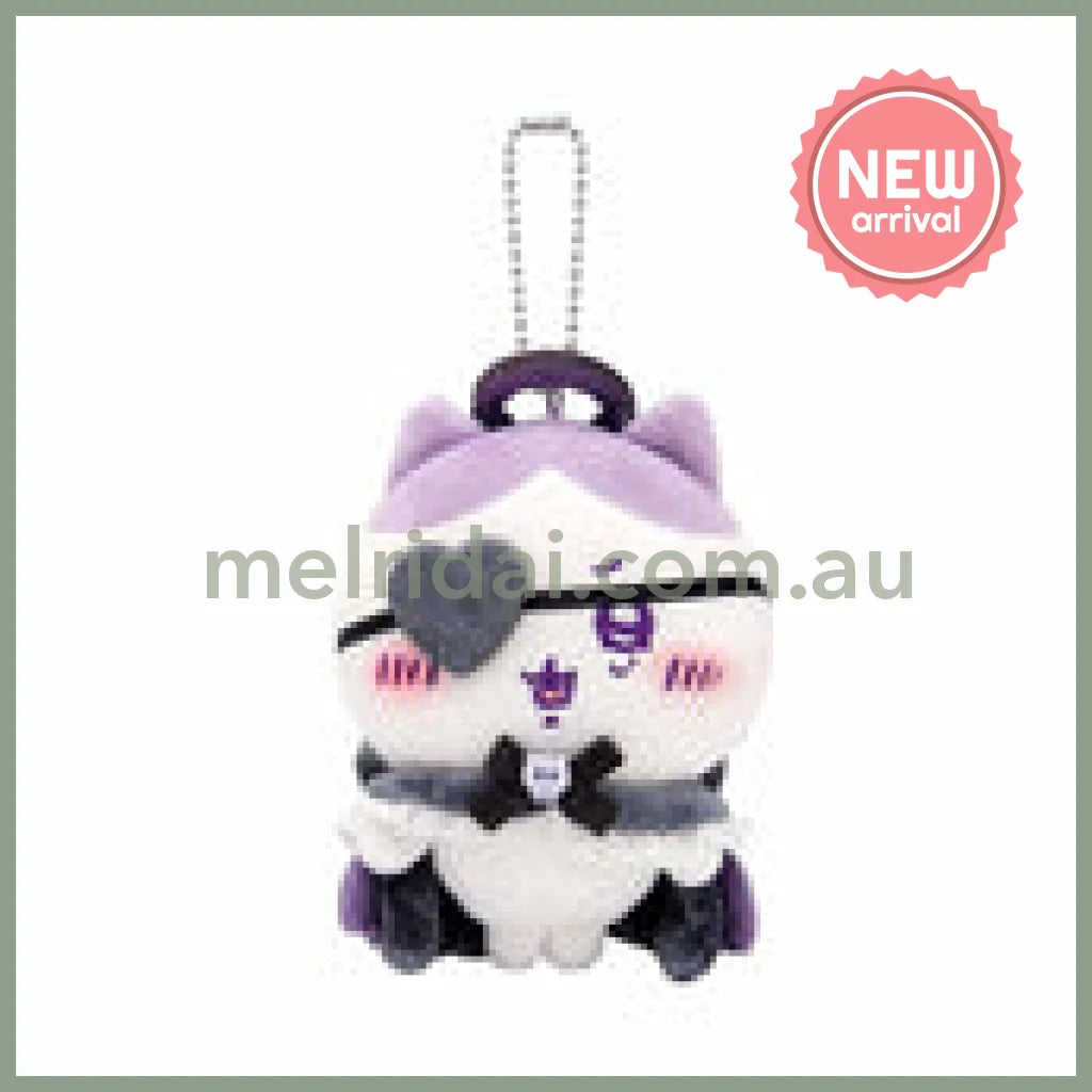 CHIIKAWA | Hachiware Mascot Holder Plush Keychain Bag Charm 120×115×80mm (Angel ♡ Demon)