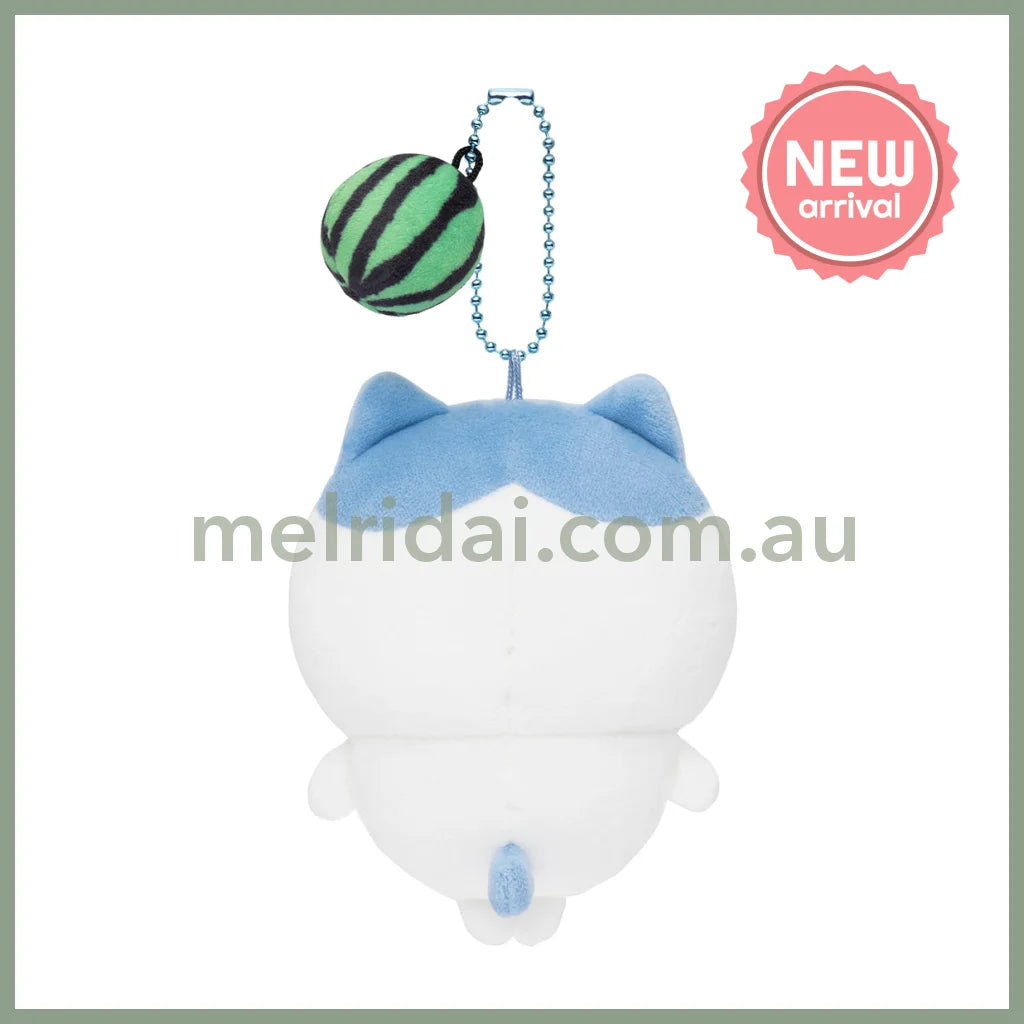 CHIIKAWA | Hachiware Watermelon Series Mascot Holder Plush Keychain Bag Charm 105×85×50mm(Is this a watermelon smash?)