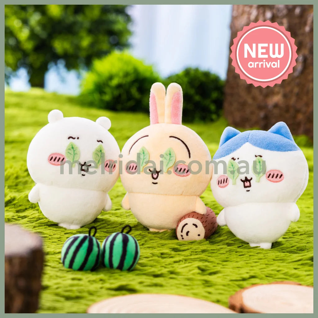 CHIIKAWA | Hachiware Watermelon Series Mascot Holder Plush Keychain Bag Charm 105×85×50mm(Is this a watermelon smash?)