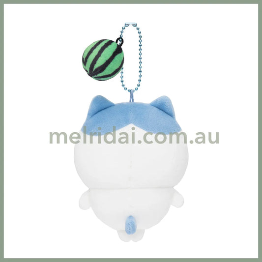 CHIIKAWA | Hachiware Watermelon Series Mascot Holder Plush Keychain Bag Charm 105×85×50mm(Is this a watermelon smash?)