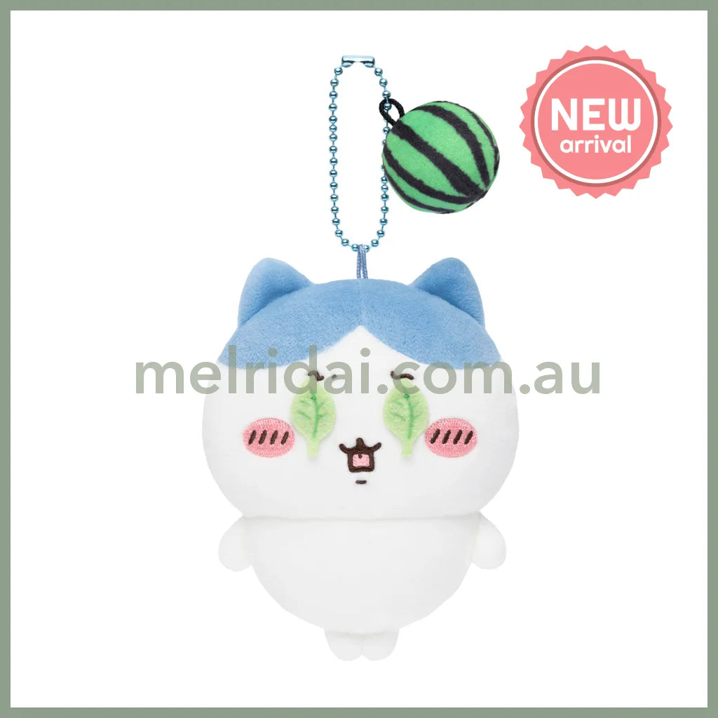 CHIIKAWA | Hachiware Watermelon Series Mascot Holder Plush Keychain Bag Charm 105×85×50mm(Is this a watermelon smash?)