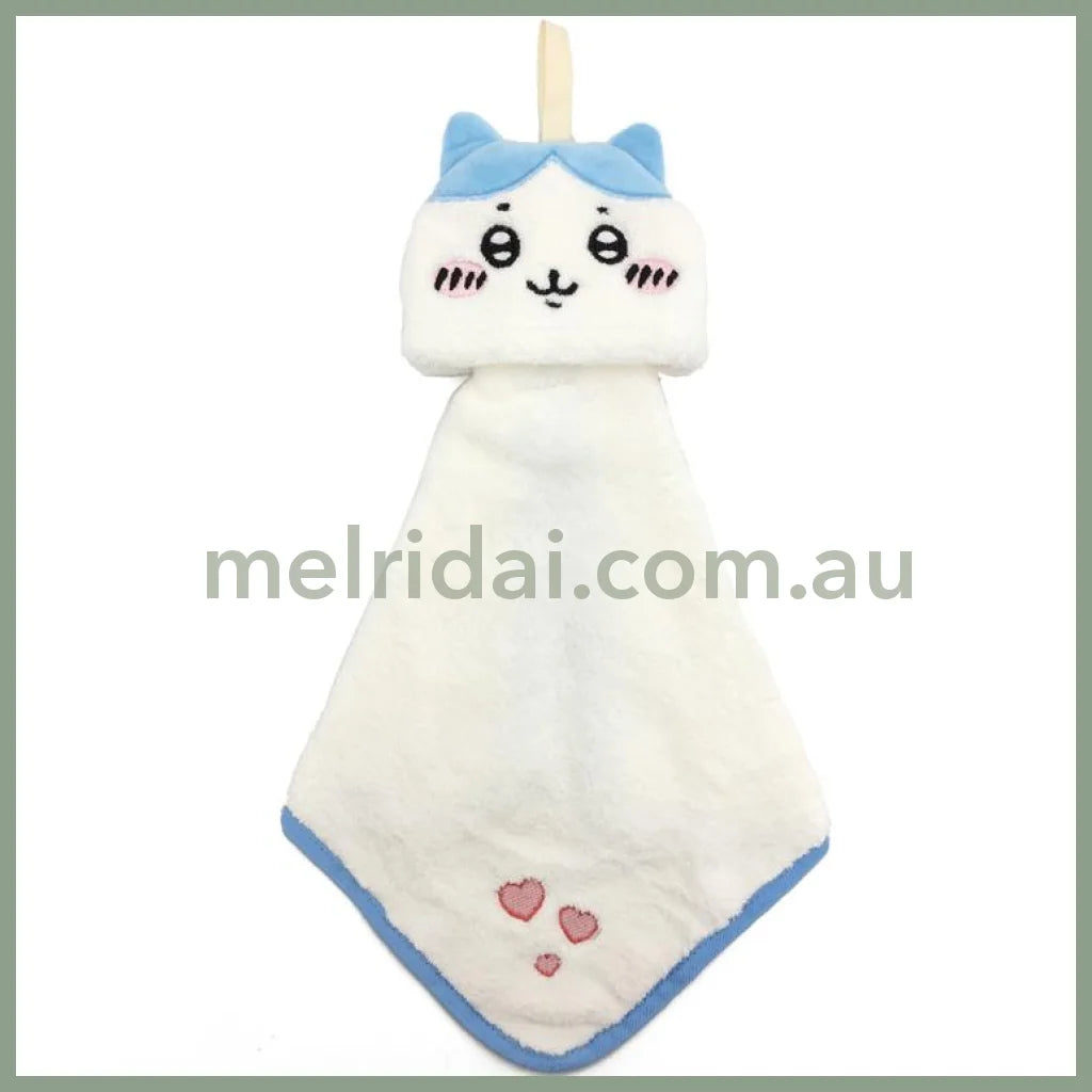 Chiikawa | Hachware Hand Towel H250 X W250Mm 吉伊卡哇 小八 可折叠可悬挂擦手巾/干手巾 抗菌防臭