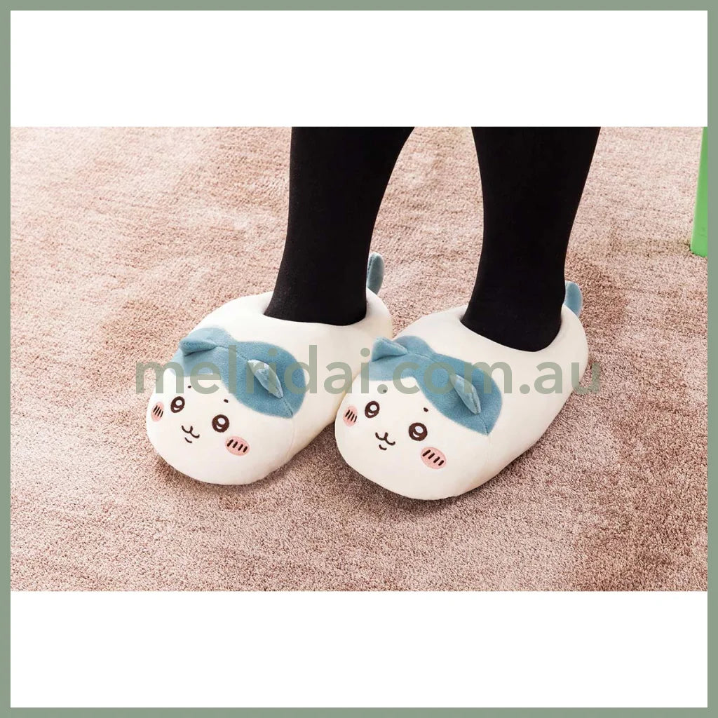 Chiikawa | Marshmallow Room Slipper 22~24Cm (Hachiware) 吉伊卡哇 小八 家居棉花糖拖鞋/室内拖鞋