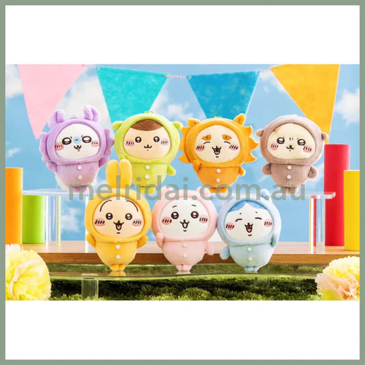 Chiikawa | Mascot Holder Keychain H110×W95×D70Mm (Pajama) 吉伊卡哇 玩偶挂件/包挂/钥匙链(睡衣派对)
