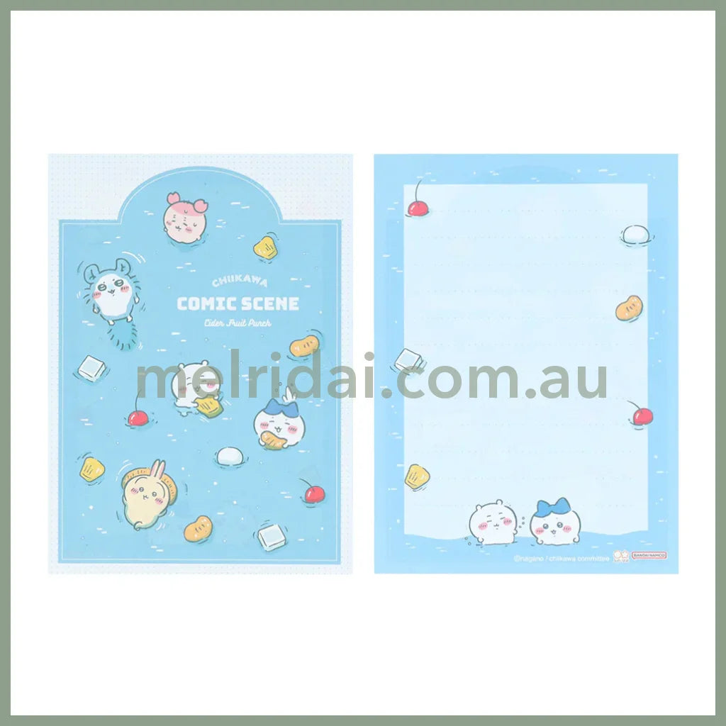 CHIIKAWA | Mini Letter Set (River Comic Scene Cider Fruit Punch)