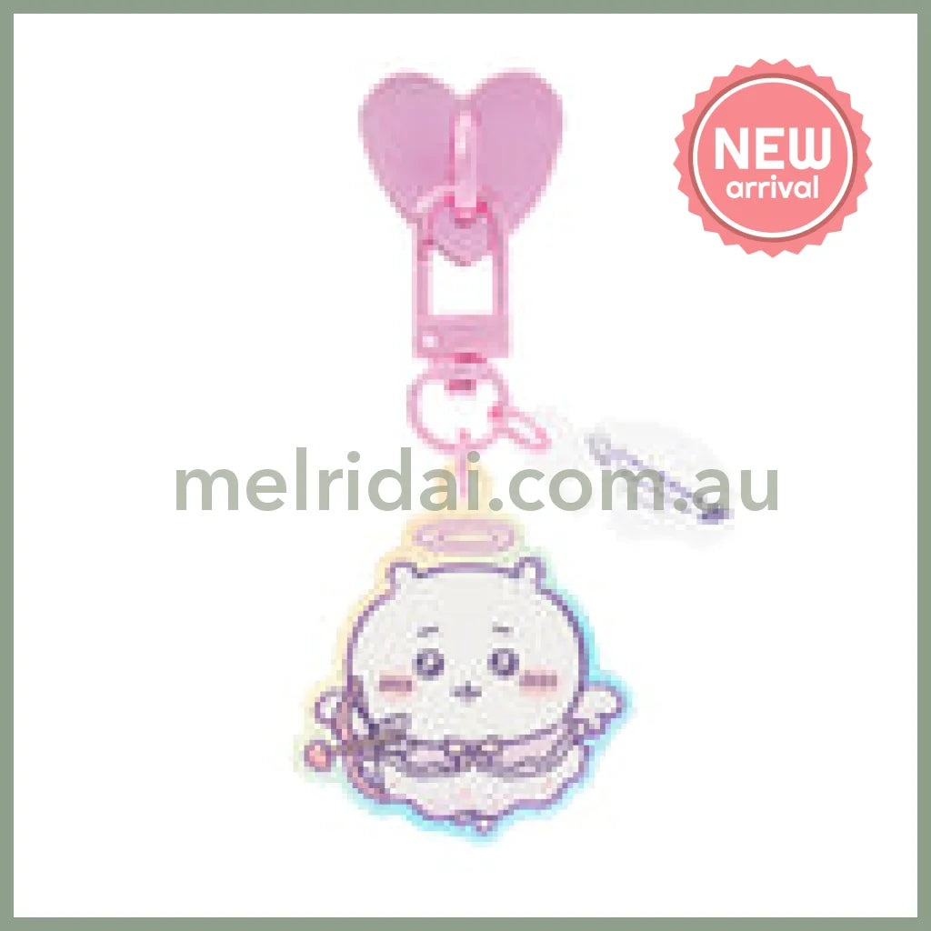 CHIIKAWA | Chiikawa Phone Holder Keychain with Key Ring Charm 100×55mm (Angel ♡ Demon)
