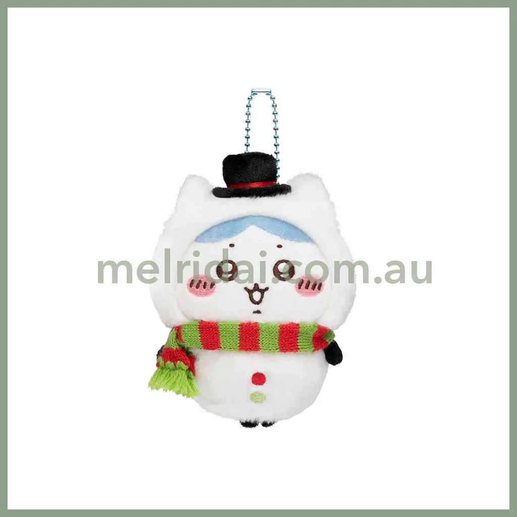 【Limited One/Person】Chiikawa | Plush Mascot Holder H140×W80×D55Mm 吉伊卡哇 圣诞系列限定挂件 Hachiware 八字喵/小八/小蓝