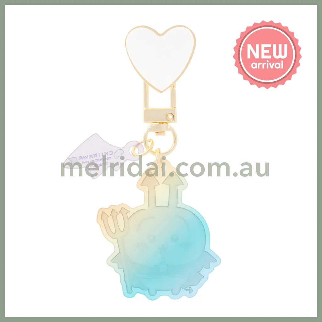 CHIIKAWA | Rakko Phone Holder Keychain with Key Ring Charm 100×55mm (Angel ♡ Demon: Great Angel)