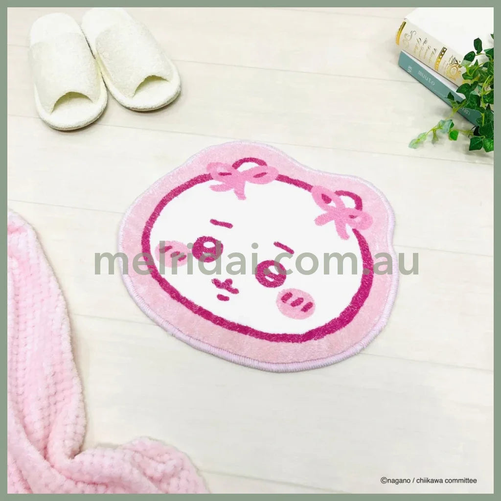 CHIIKAWA | Chiikawa Ribbon Die-cut Fluffy Floor Mat H330×W400×D5mm