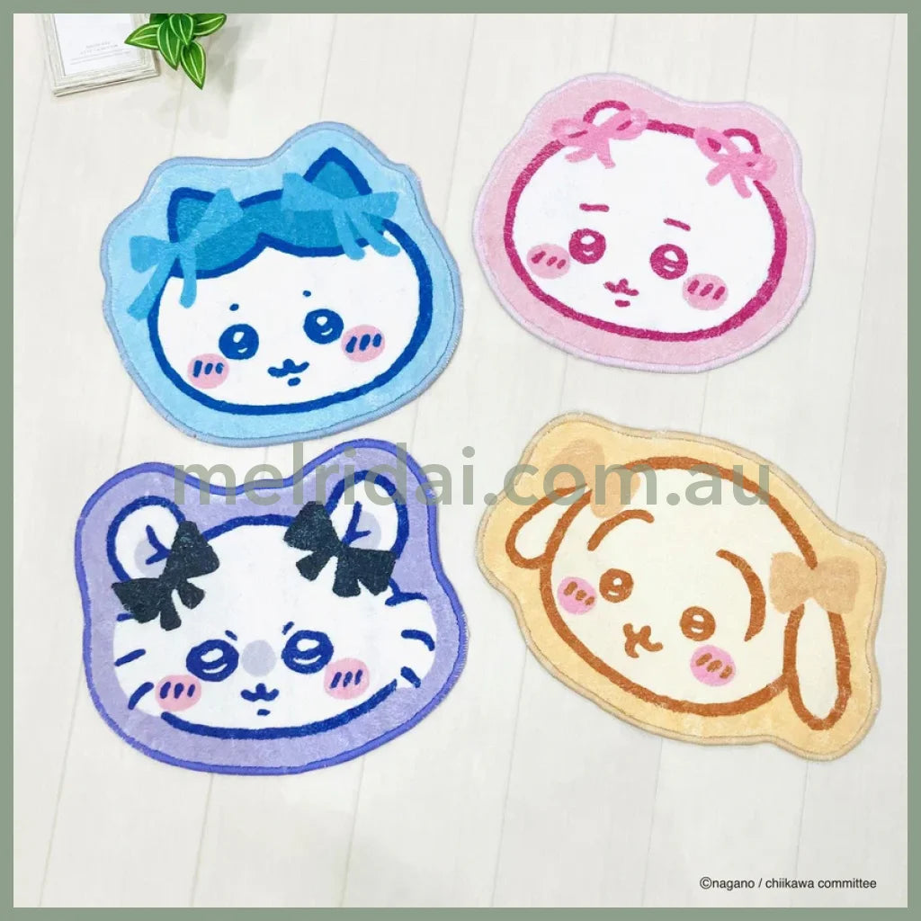 CHIIKAWA | Chiikawa Ribbon Die-cut Fluffy Floor Mat H330×W400×D5mm