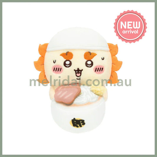 CHIIKAWA | Shisa Ramen Is Ready Monitor Plush Toy 120×75×75mm (Hook-and-loop Watching from Your Desktop)