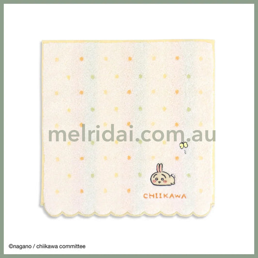 CHIIKAWA | Towel Handkerchief Cotton 100% H250×W250mm (Dot) Usagi 乌萨奇/兔子