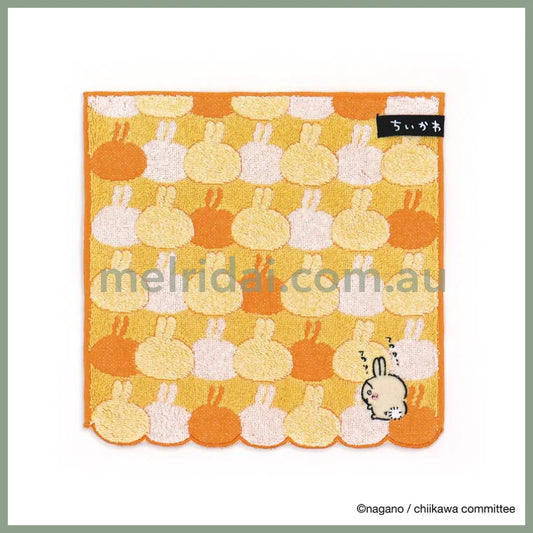 CHIIKAWA | Towel Handkerchief Cotton 100% H250×W250mm (Face) Usagi 乌萨奇/兔子