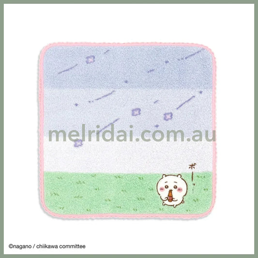 CHIIKAWA | Towel Handkerchief Cotton 100% H250×W250mm (Gentle Breeze) Chiikawa 吉伊/小白