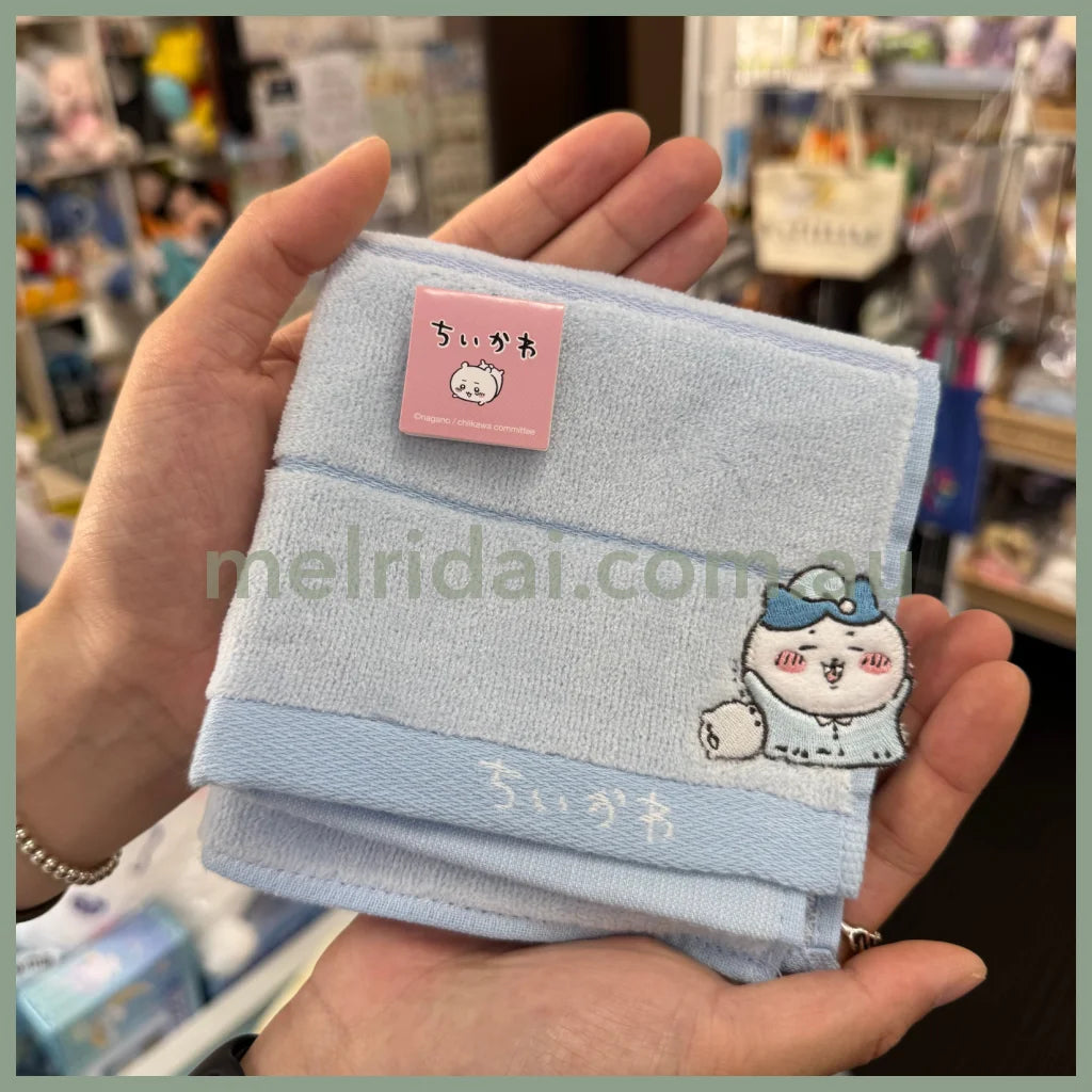 CHIIKAWA | Towel Handkerchief Cotton 100% H250×W250mm (Good Night) Hachiware 小八