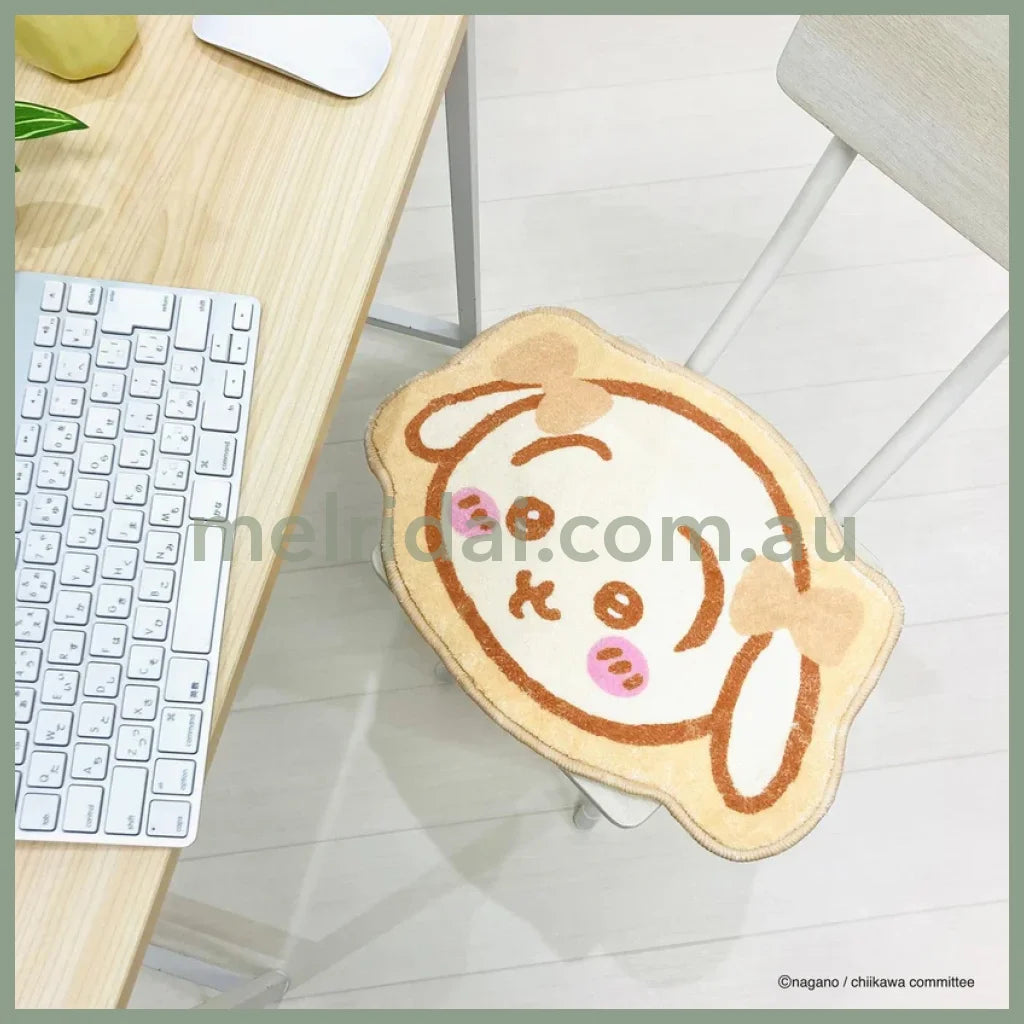 CHIIKAWA | Usagi Ribbon Die-cut Fluffy Floor Mat H330×W400×D5mm