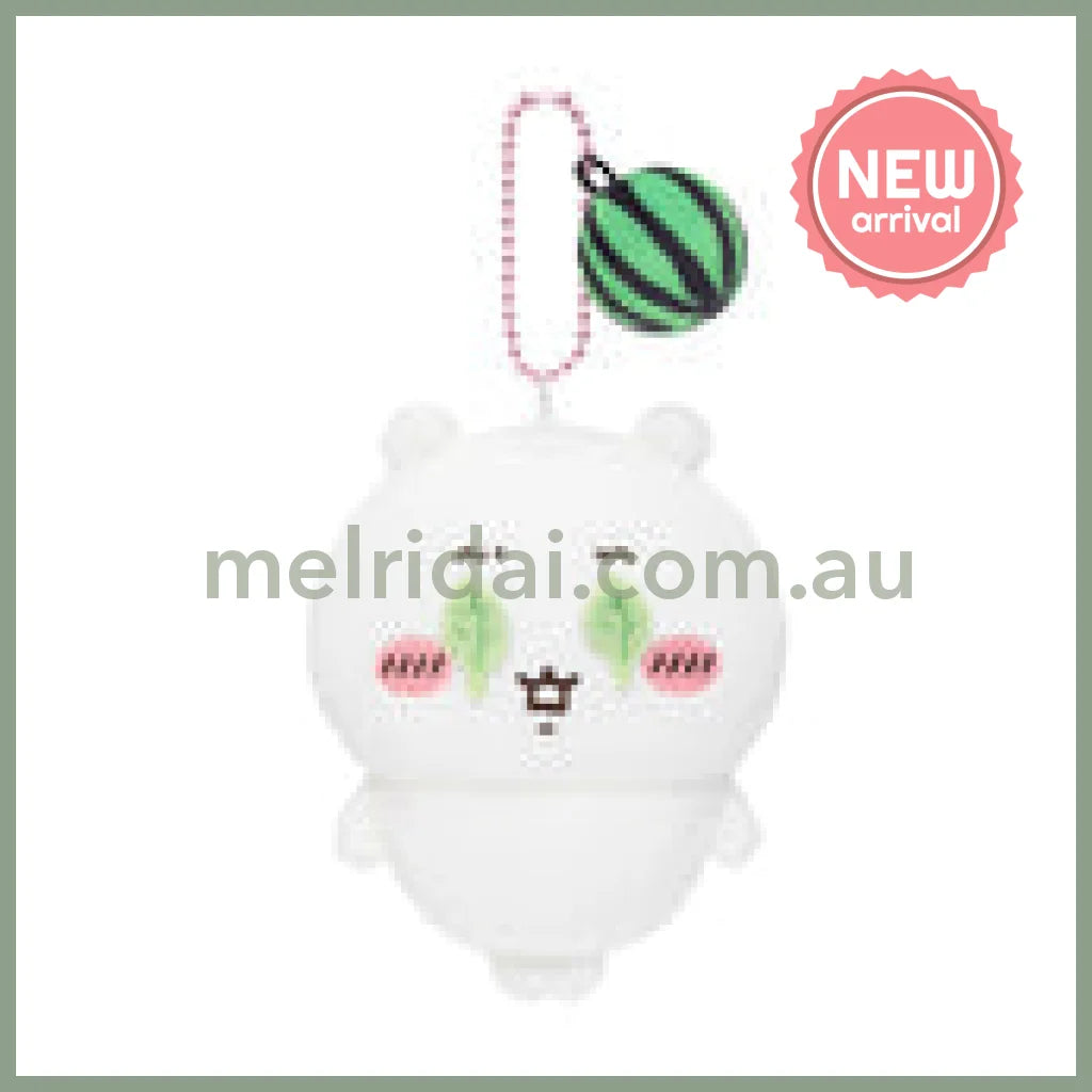 CHIIKAWA | Chiikawa Watermelon Series Mascot Holder Plush Keychain Bag Charm 105×85×50mm(Is this a watermelon smash?)