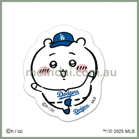 CHIIKAWA x MLB TOKYO SERIES | Sticker H64×W62mm Dodgers - Chiikawa吉伊/小白
