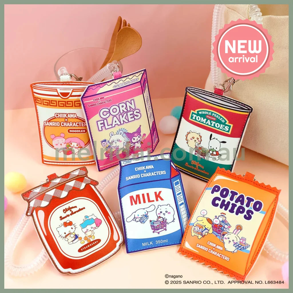 Chiikawa x Sanrio | Pochacco & Shisa Die-Cut Pass Case 110x83x8mm (Supermarket)