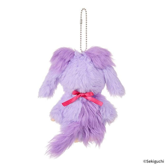 Shinako 475 x Monchhichi | Mascot Holder Keychain Bag Charm 180×110×60mm (Purple Harajuku Style)