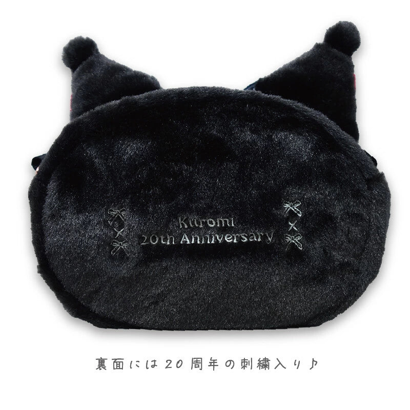 SANRIO | Kuromi Clear Window Pouch 15×20cm (My Melody 50th Anniversary & Kuromi 20th Anniversary/Black Pink Party)