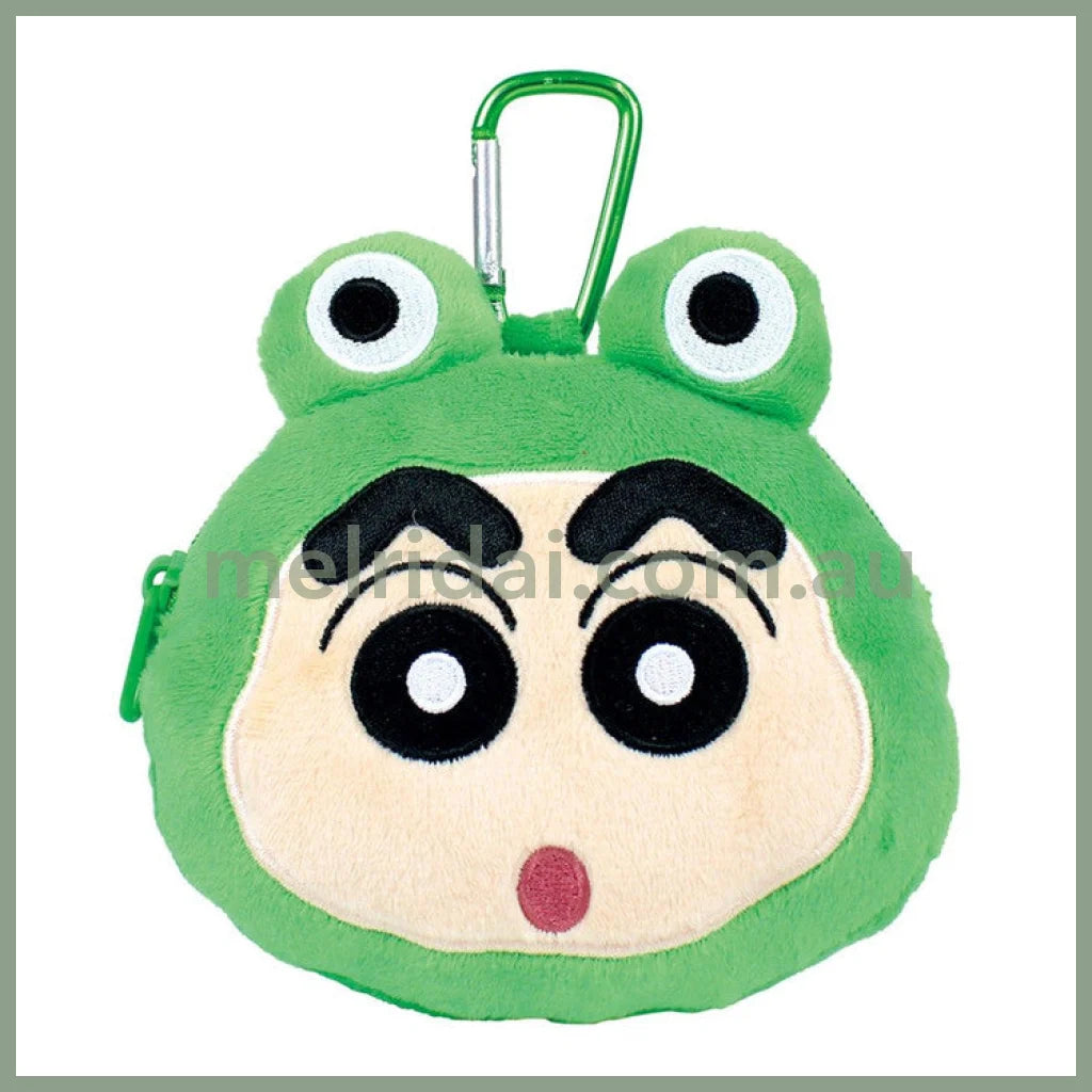 Crayon Shin-Chan | Face-Shaped Zipper Mascot Keychain With Carabiner H90 X W130 D60Mm