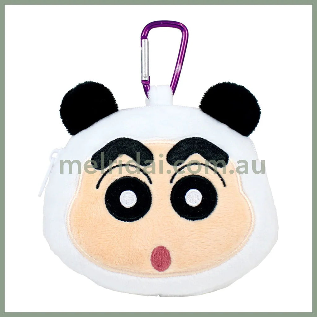 Crayon Shin-Chan | Face-Shaped Zipper Mascot Keychain With Carabiner H90 X W130 D60Mm