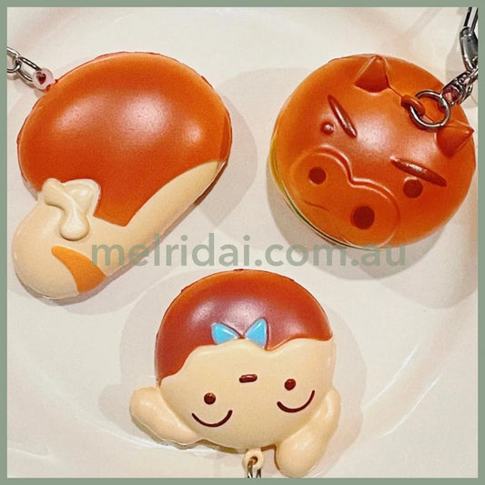 Crayon Shin-Chan | Squishy Mascot W55×H55×D23㎜ (Crayon Bakery) 蜡笔小新 小白捏捏/解压/慢回弹/挂件/包挂/钥匙链(面包房系列)