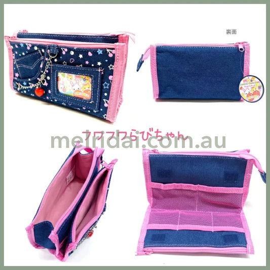 SANRIO | Denim Days Pencil Case H110×W185×D60mm