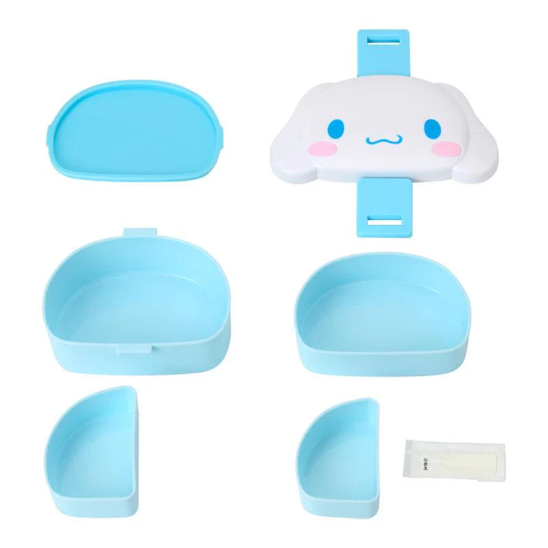 SANRIO | Cinnamoroll Face-Shaped 2-Tier Lunch Box 140×110×90mm