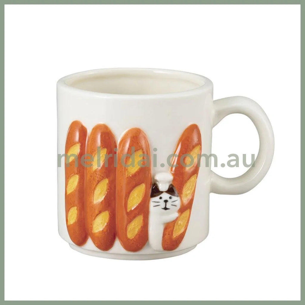 Decole | Concombre Bread Mug Baguette (White)