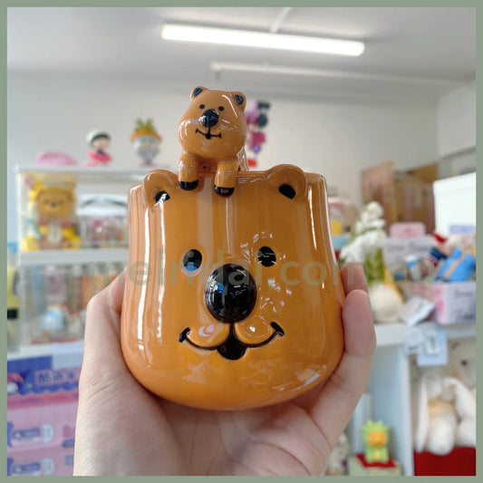 Decole | G’day Mate! Australian Animals Mug & Spoon Set (Quokka) 日本陶瓷 澳洲小动物系列 短尾矮袋鼠陶瓷马克杯&小勺子套装