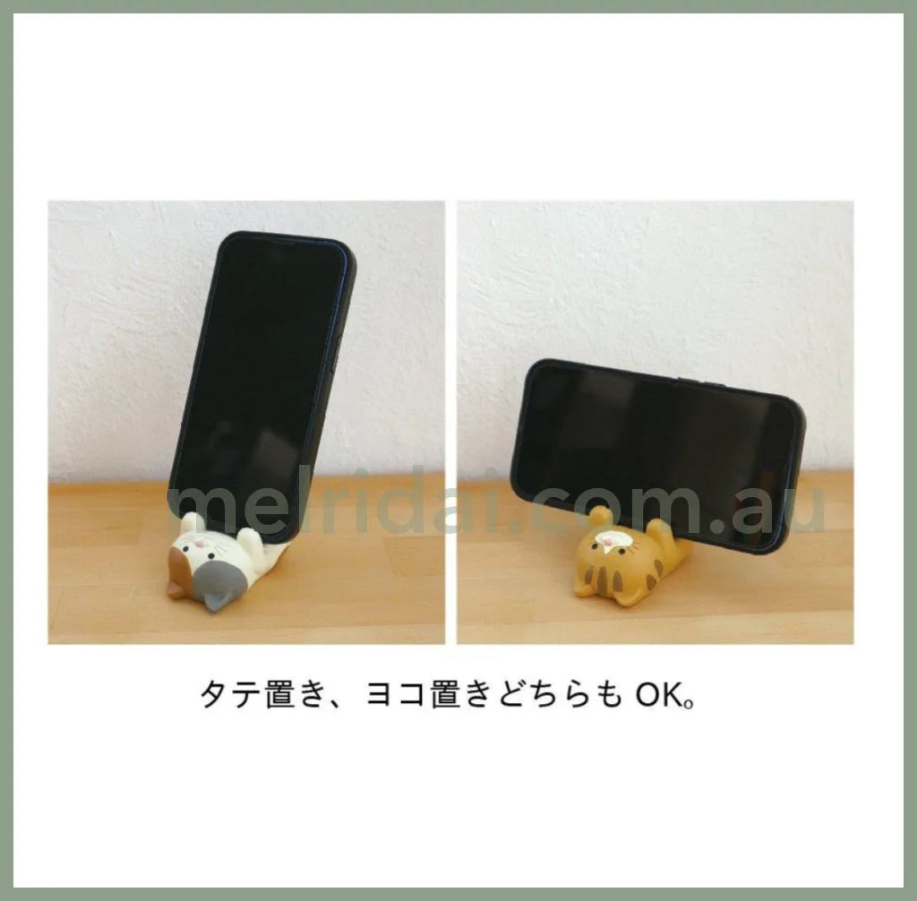 Decole | Smartphone Stand Cat 50×83×58Mm 日本猫咪手机支架/眼镜架/桌面办公摆件