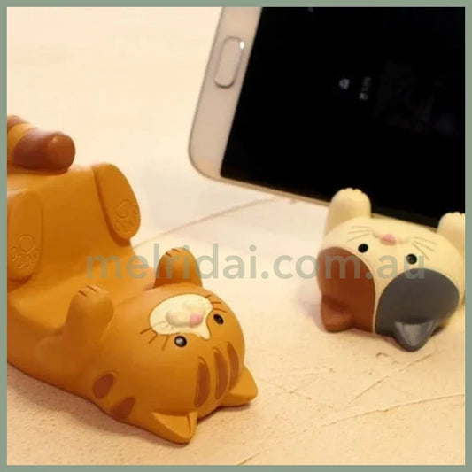 Decole | Smartphone Stand Cat 50×83×58Mm 日本猫咪手机支架/眼镜架/桌面办公摆件