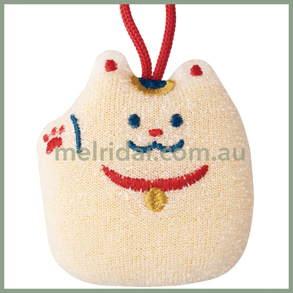 DECOLE | Sparkly Cleaning Sponge Kitchen Sponge 86x95x35mm (Lucky cat)