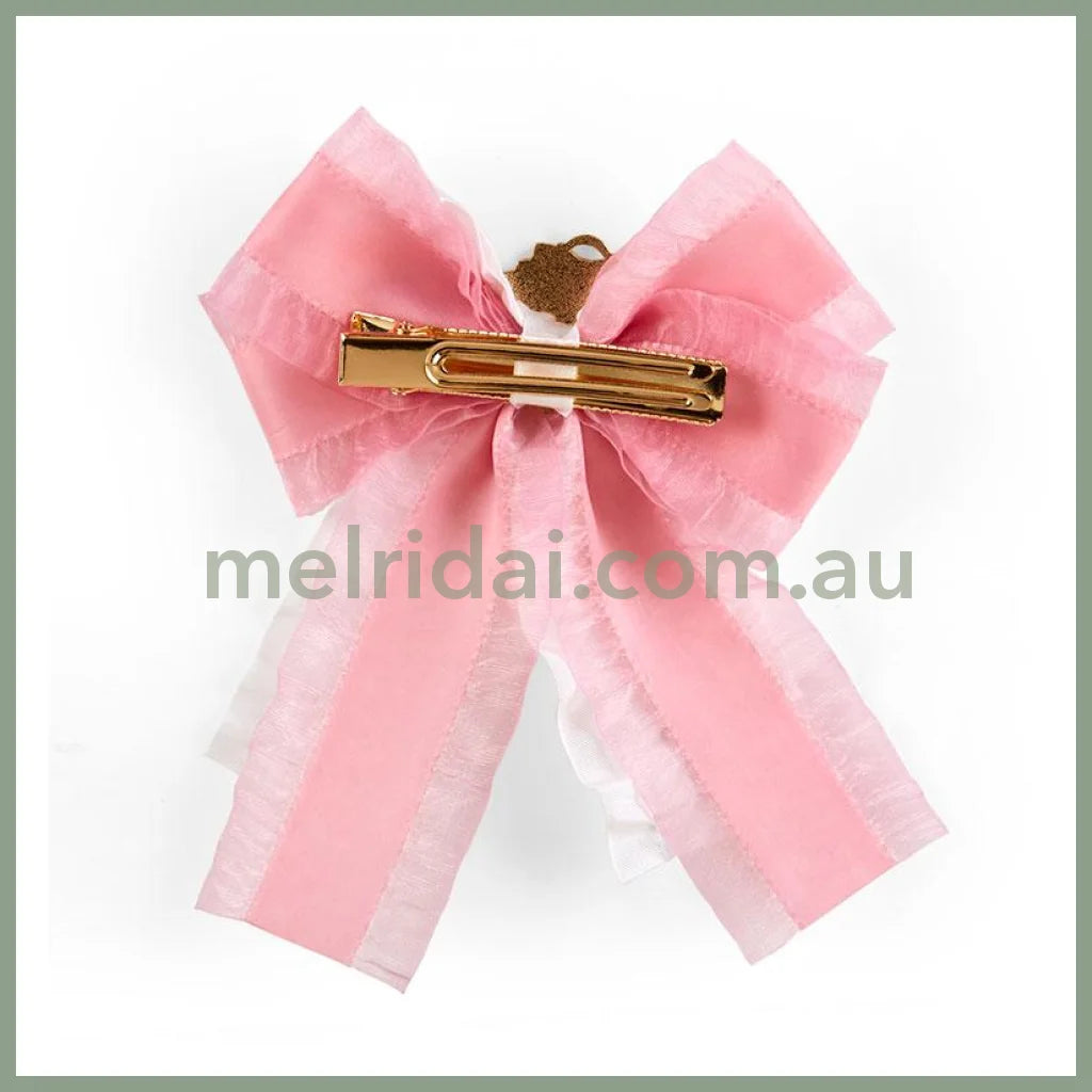 Sanrio | My Melody Hair Clip 11 X 2 13 Cm (White Strawberry Tea Time Series) 日本三丽鸥