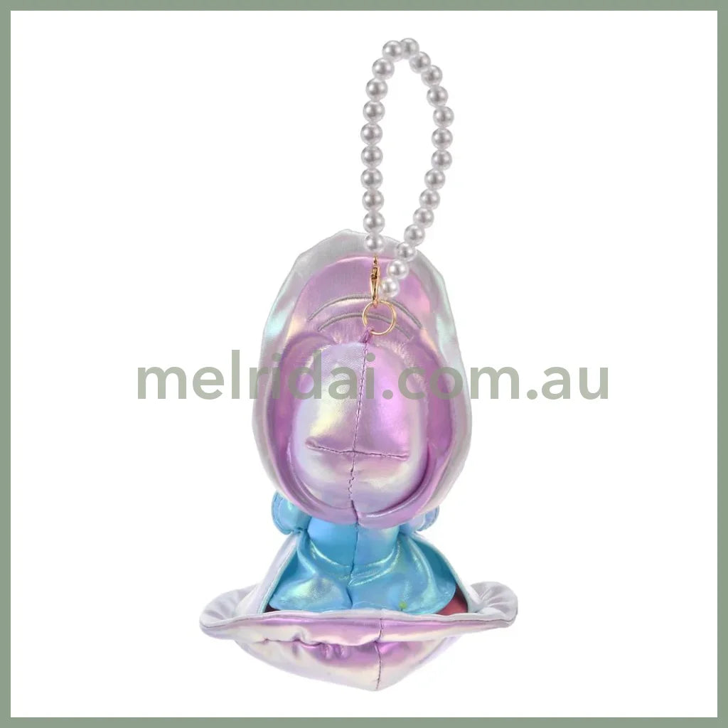 DISNEY | Alice Granny Oyster Plush Keychain with Pearl Chain 18 x 11.5 x 10.5cm (Aurora Young Oyster)