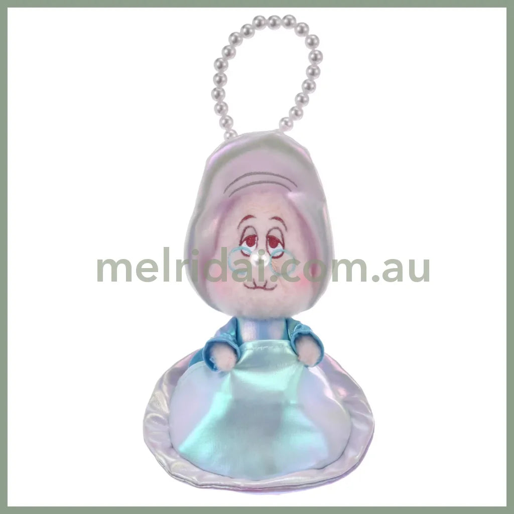 DISNEY | Alice Granny Oyster Plush Keychain with Pearl Chain 18 x 11.5 x 10.5cm (Aurora Young Oyster)