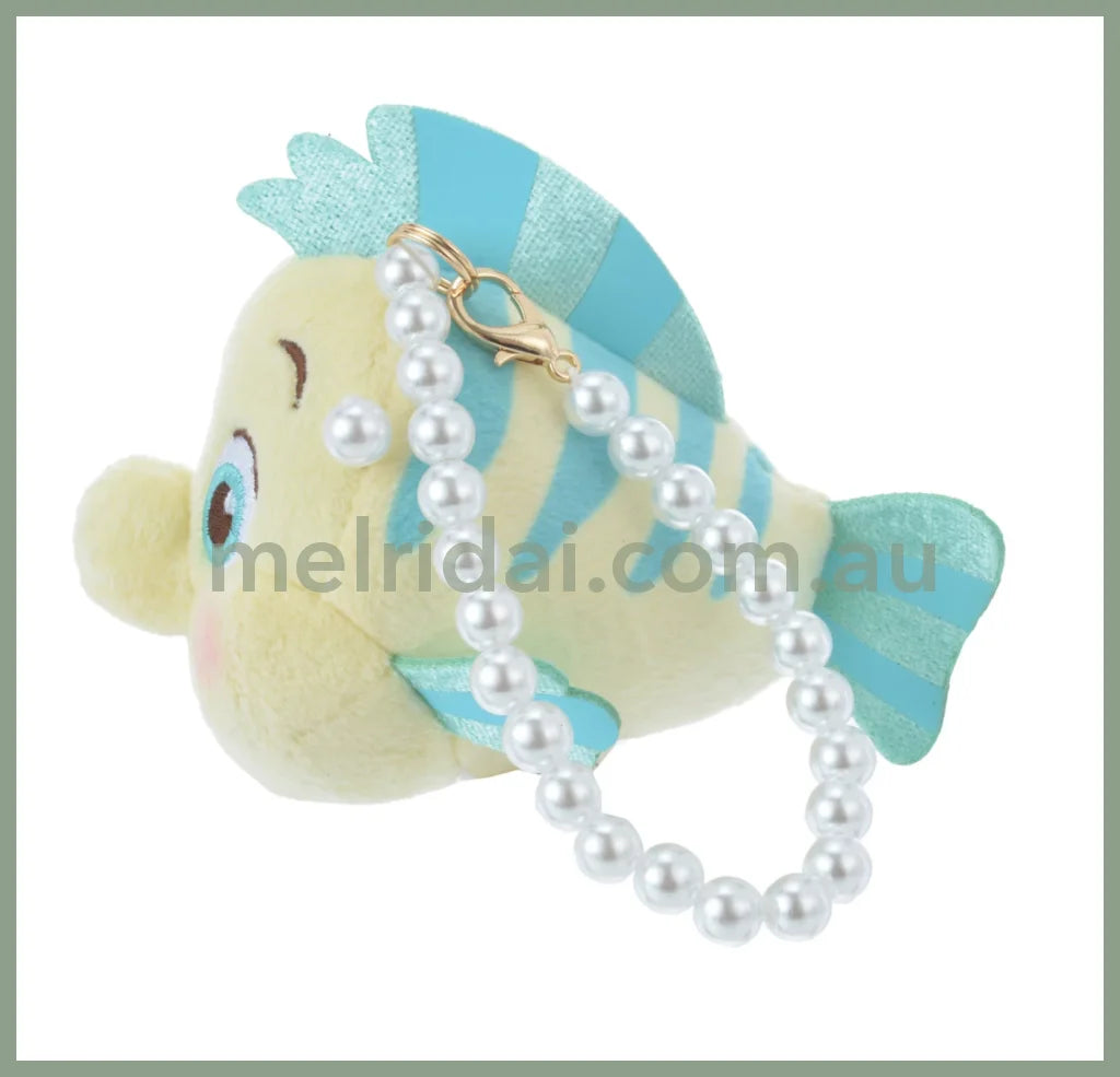 Disney | Flounder Plush Keychain Feeling Like Arie 9*7*11Cm //