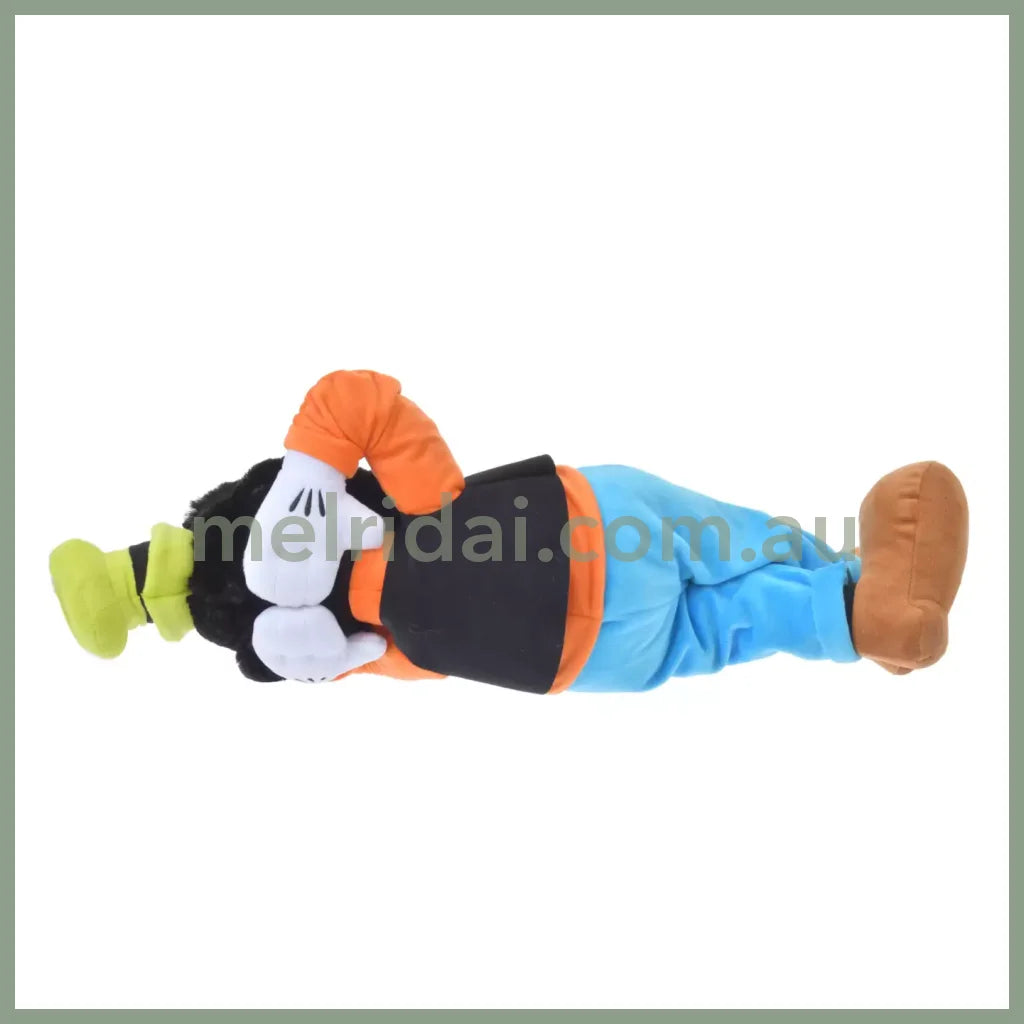 Disney | Goofy Stuffed Toy Plush 30×64×23Cm (Iketerunuigurumi) 东京迪士尼 高飞毛绒玩偶/公仔(躺平慵懒风美滋滋二郎腿系列)