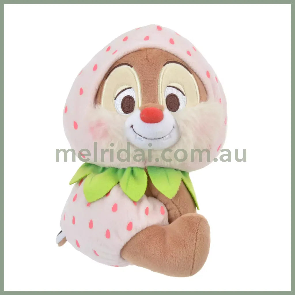 Disney | Japan Ichigo Strawberry Chip N Dale Plush Doll Approx.18Cm 东京迪士尼 奇奇蒂蒂 毛绒玩偶公仔(草莓限定) 蒂蒂