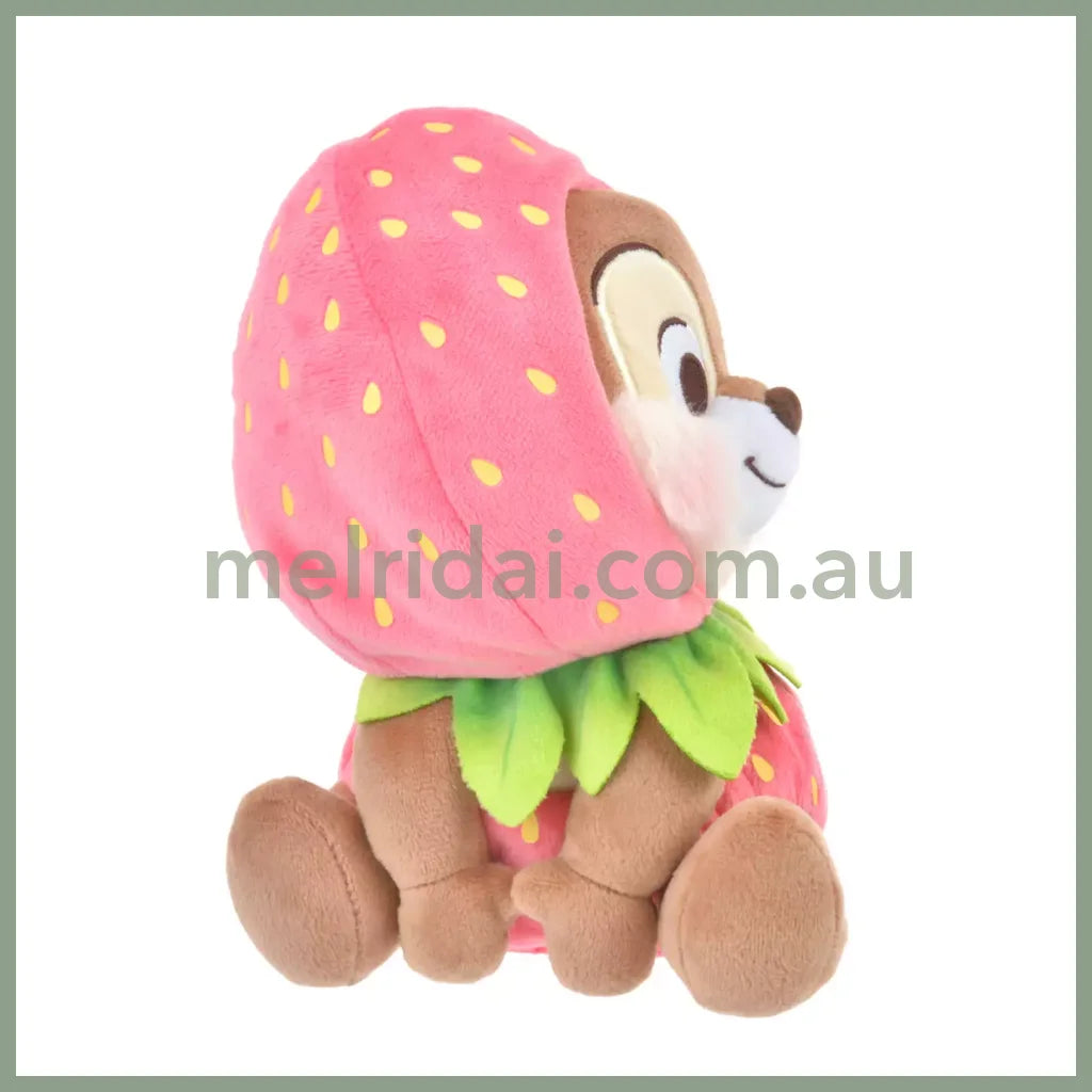 Disney | Japan Ichigo Strawberry Chip N Dale Plush Doll Approx.18Cm 东京迪士尼 奇奇蒂蒂 毛绒玩偶公仔(草莓限定)
