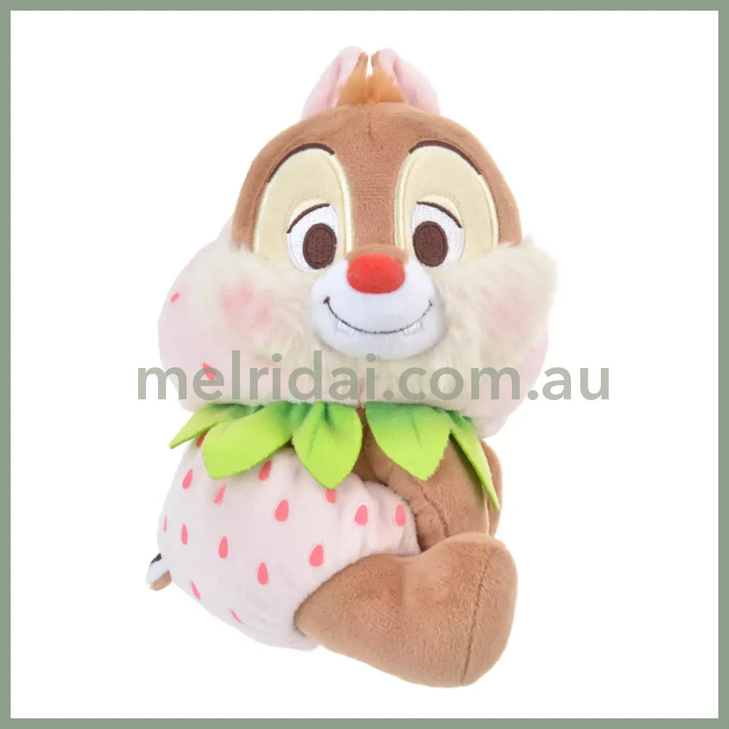 Disney | Japan Ichigo Strawberry Chip N Dale Plush Doll Approx.18Cm 东京迪士尼 奇奇蒂蒂 毛绒玩偶公仔(草莓限定)