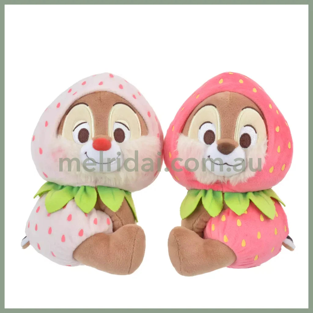 Disney | Japan Ichigo Strawberry Chip N Dale Plush Doll Approx.18Cm 东京迪士尼 奇奇蒂蒂 毛绒玩偶公仔(草莓限定)