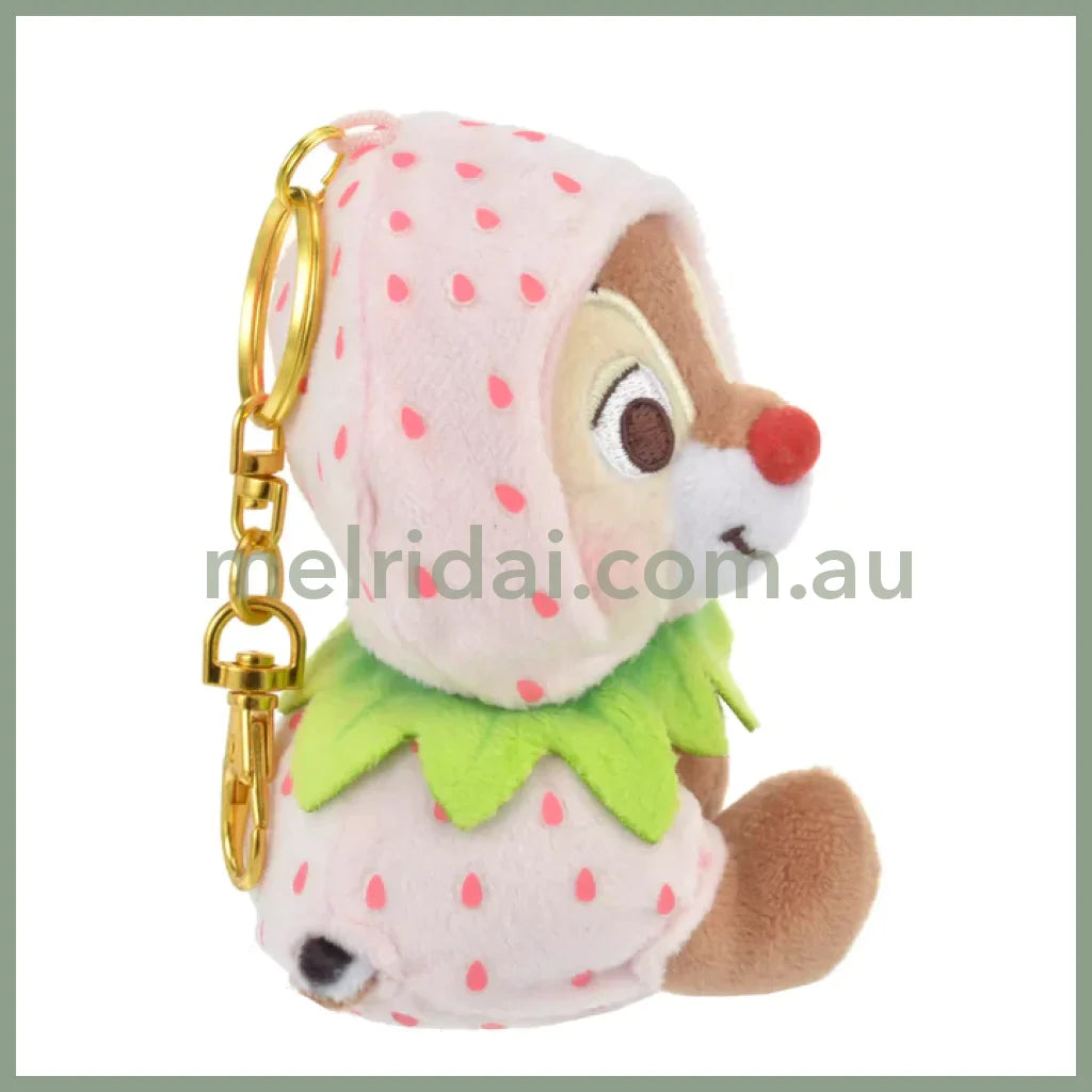 Disney | Japan Ichigo Strawberry Chip N Dale Plush Keychain Approx.24Cm 东京迪士尼